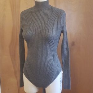 Mock turtleneck bodysuit